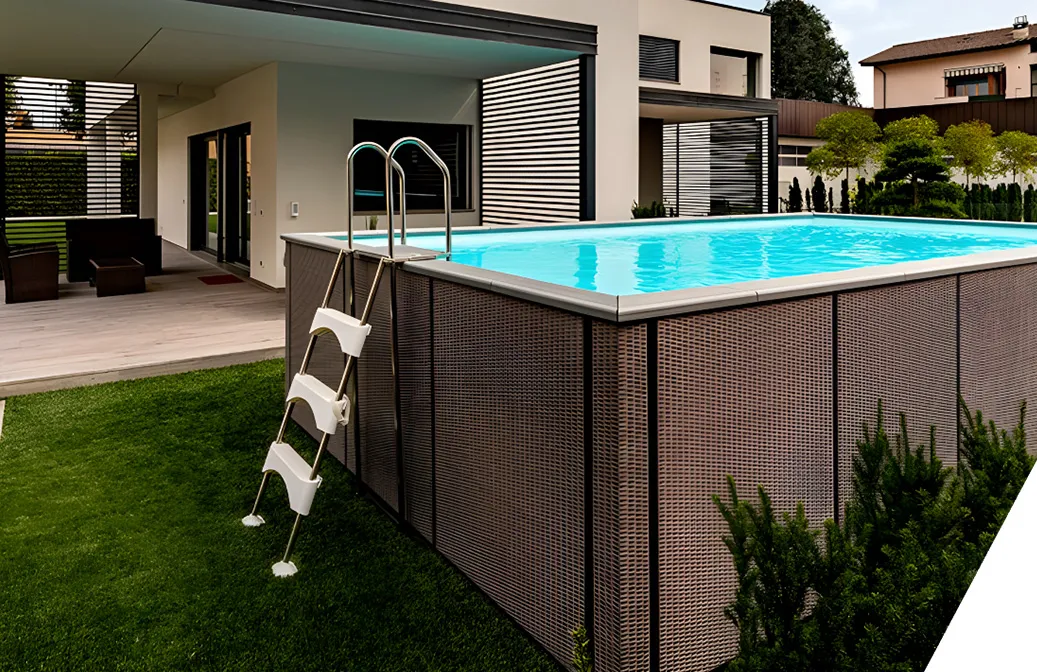 Piscina fuori terra installata da Greenjoy Piscine