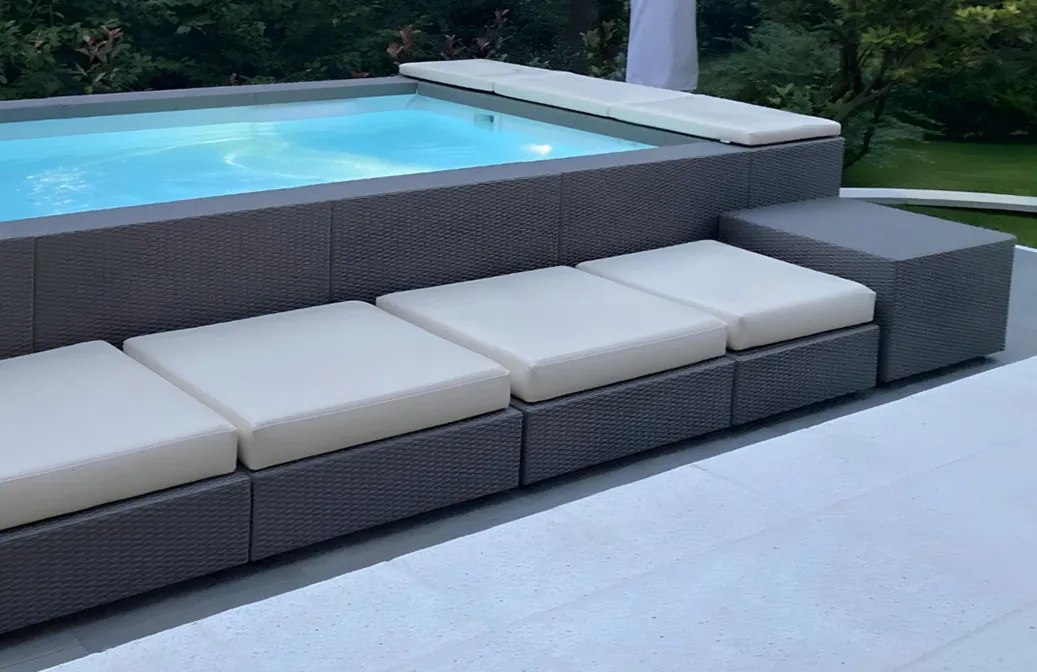 Piscina fuori terra installata da Greenjoy Piscine