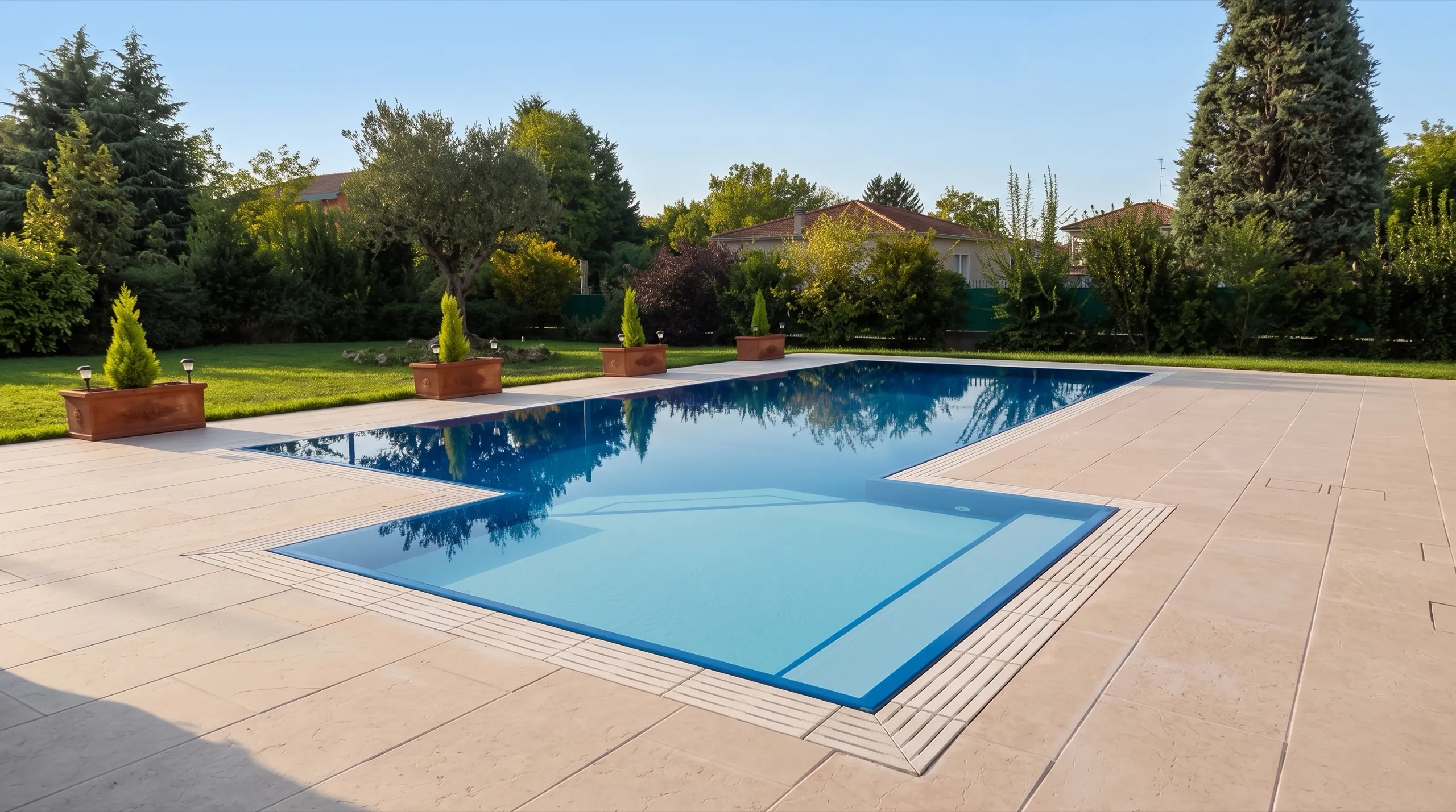 Piscina interrata realizzata da Greenjoy Piscine