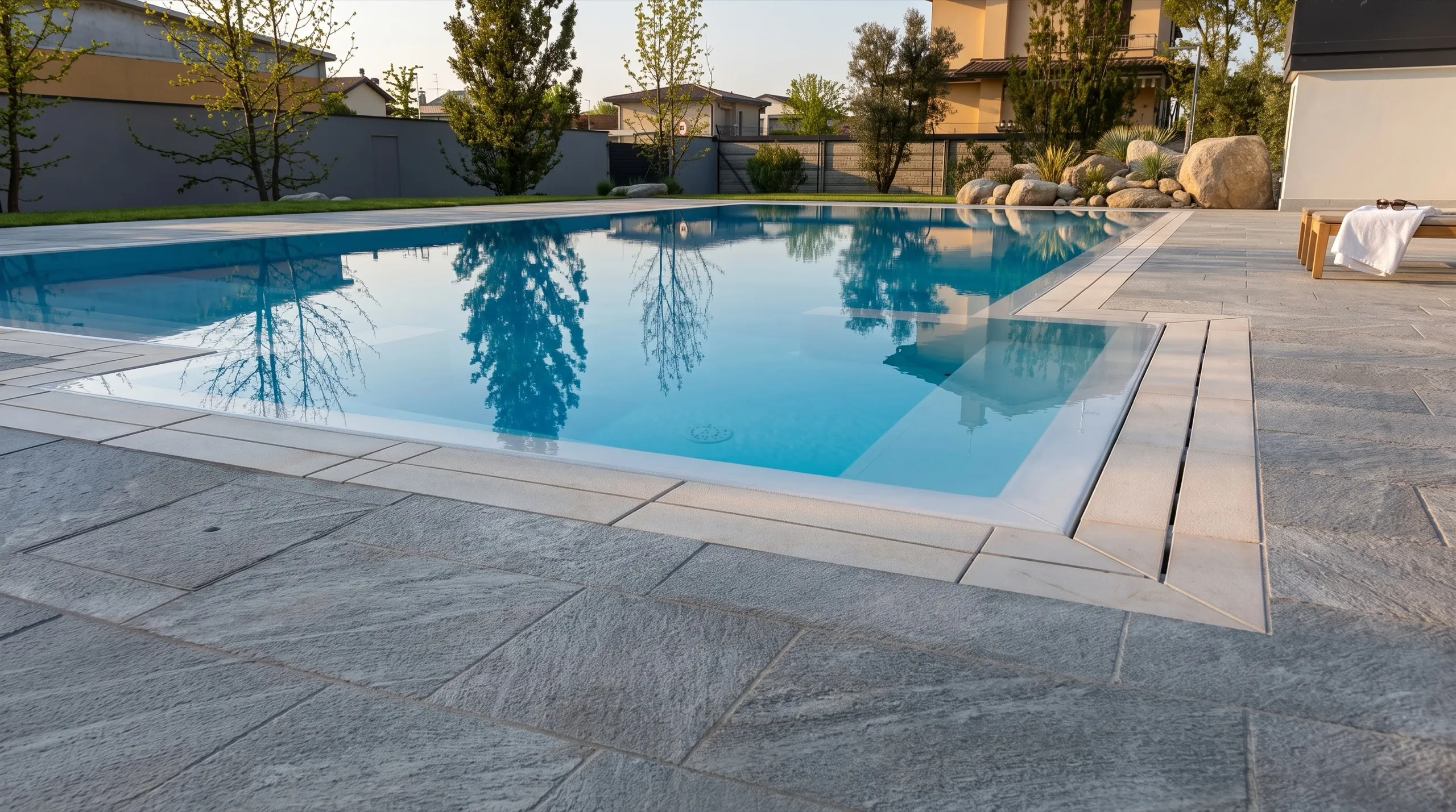Piscina interrata realizzata da Greenjoy Piscine