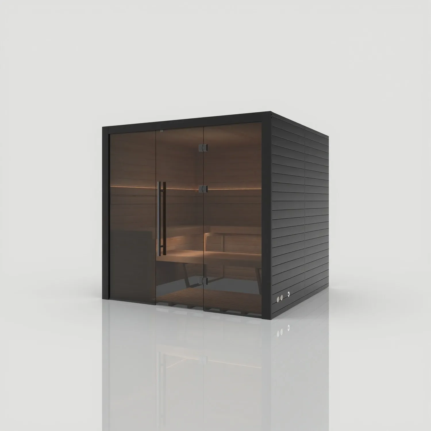 Hekla Indoor 210X in finitura Nero, vista 1 di 5