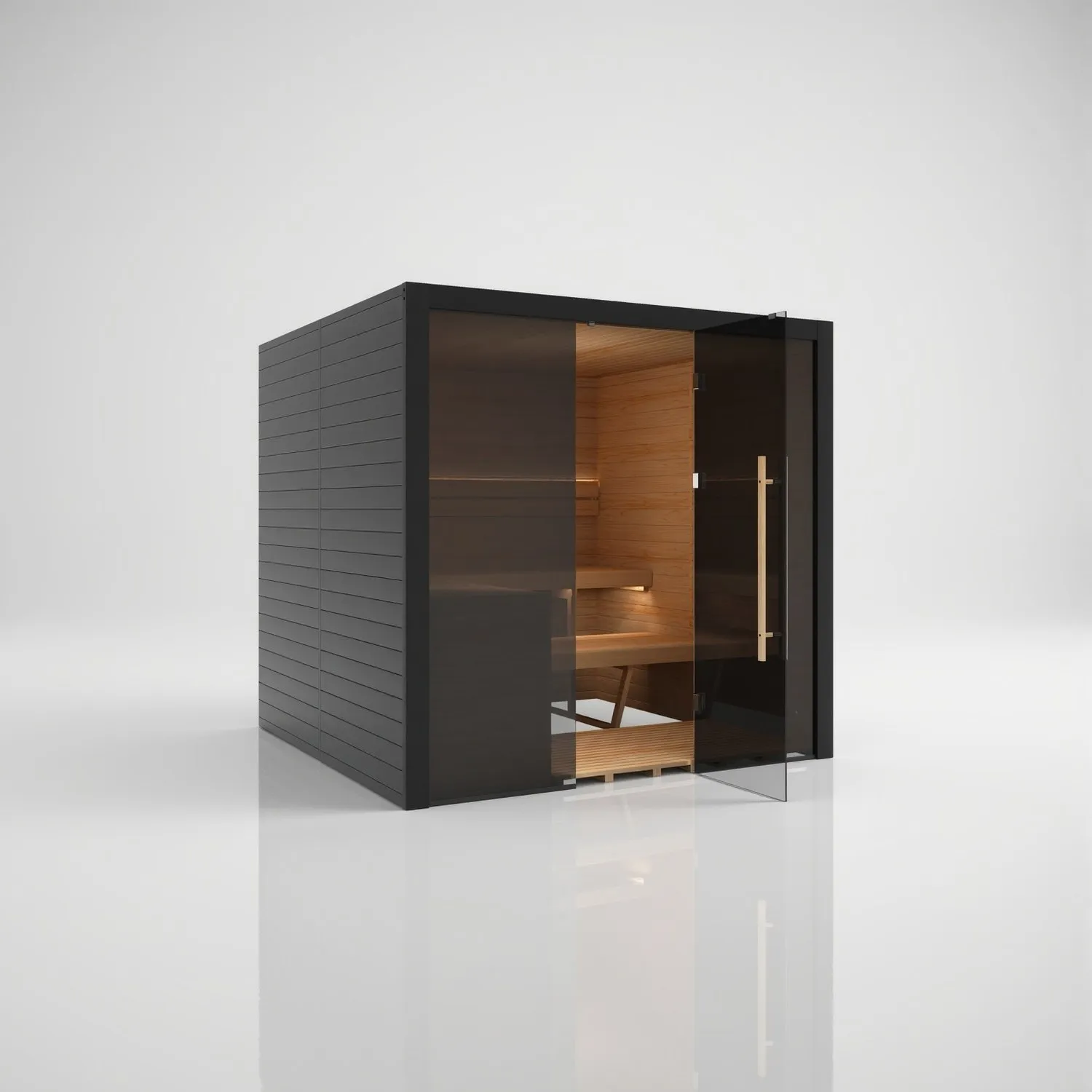 Hekla Indoor 210X in finitura Nero, vista 4 di 5