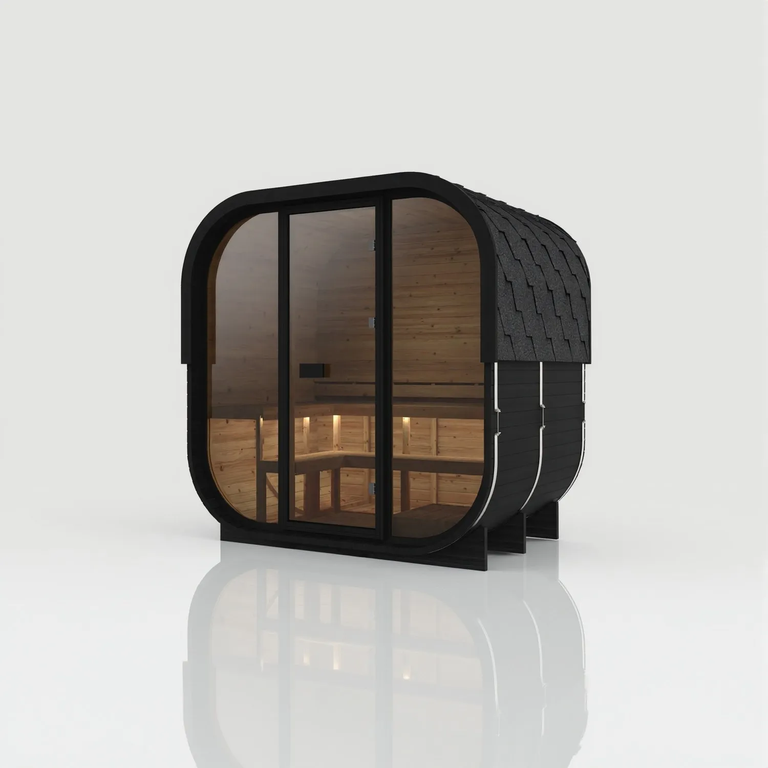 Hekla Cube in finitura Nero, vista 5 di 6