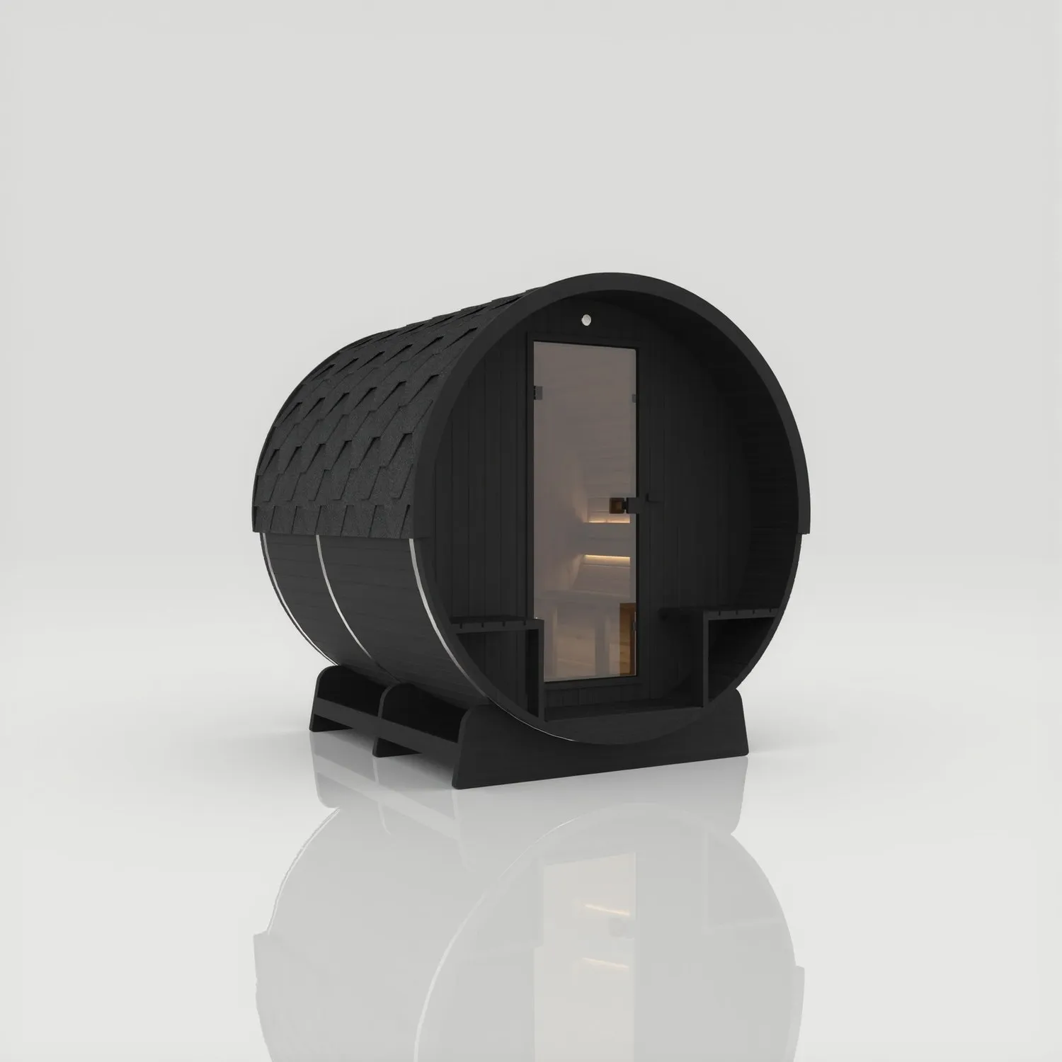 Hekla Barrel in finitura Nero, vista 4 di 6