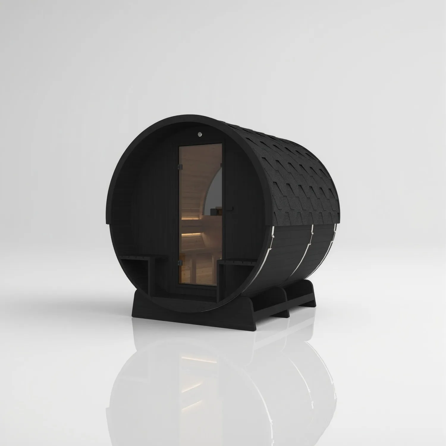 Hekla Barrel in finitura Nero, vista 2 di 6