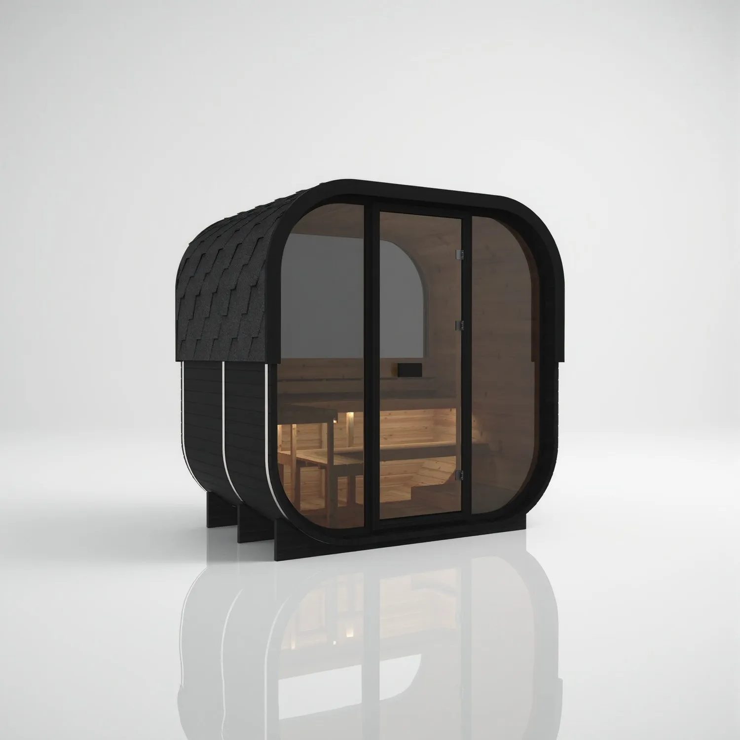 Hekla Cube in finitura Nero, vista 1 di 6
